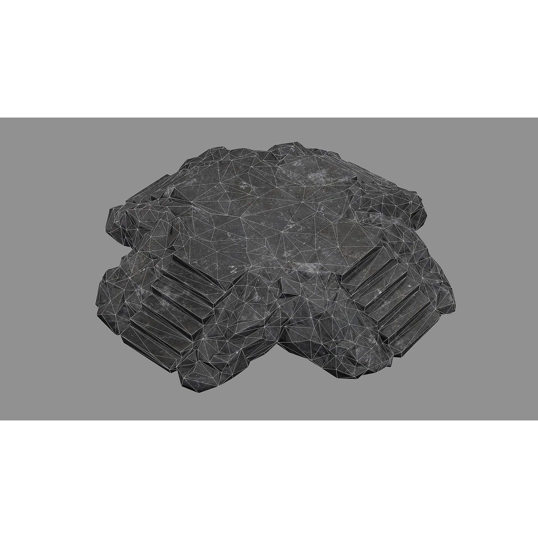 Staris Rock 08 3D Model – Low Poly PBR Asset, FBX & OBJ - View 11