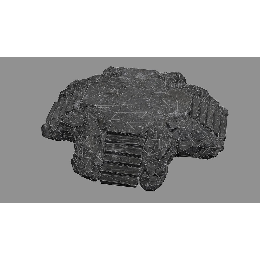 Staris Rock 08 3D Model – Low Poly PBR Asset, FBX & OBJ - View 12
