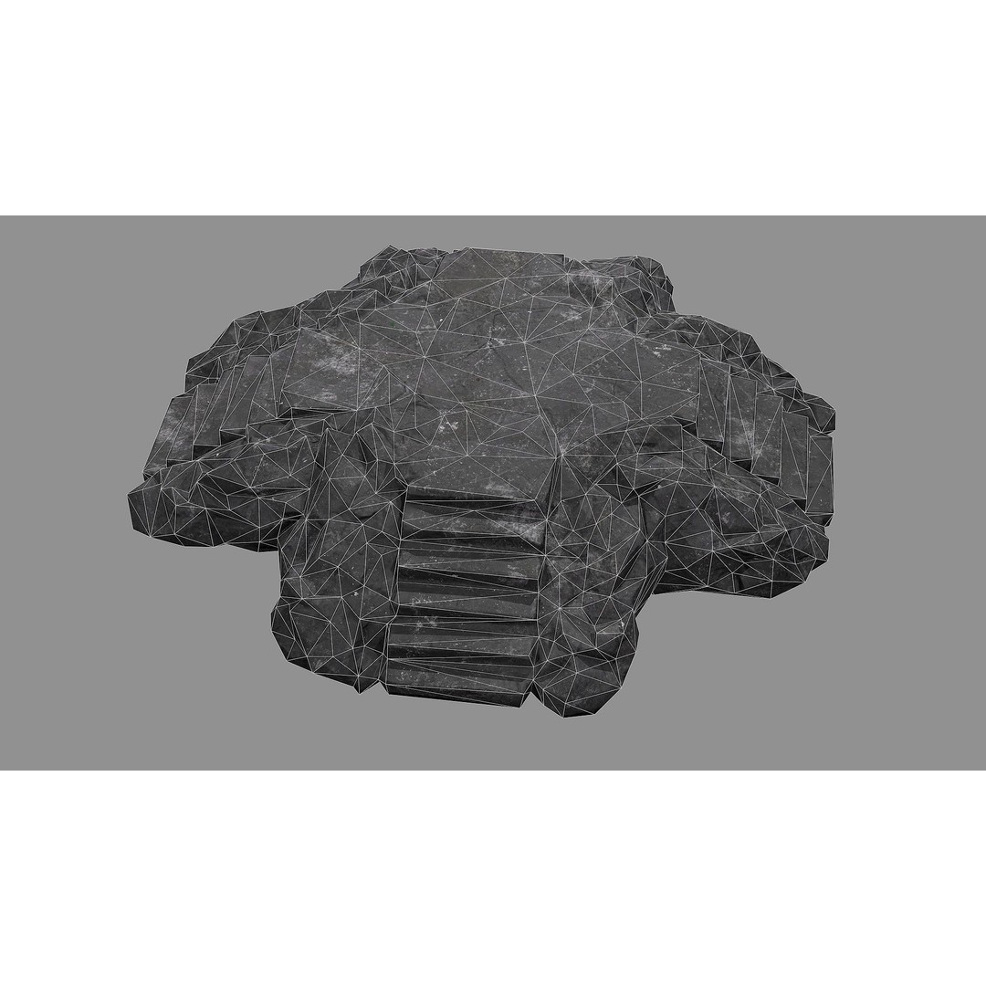 Staris Rock 08 3D Model – Low Poly PBR Asset, FBX & OBJ - View 14