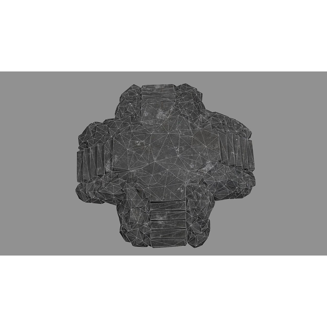 Staris Rock 08 3D Model – Low Poly PBR Asset, FBX & OBJ - View 16