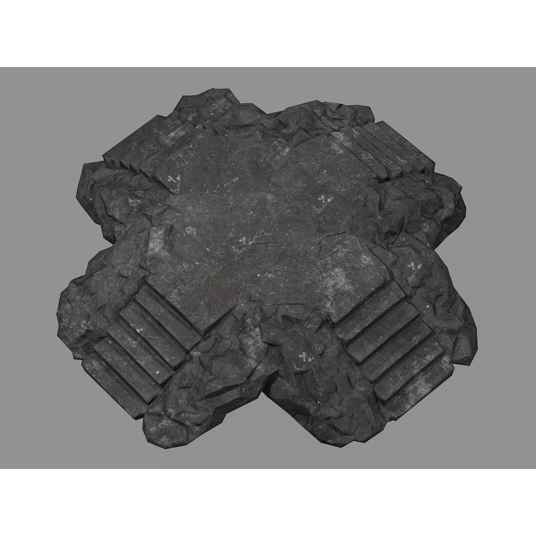 Staris Rock 08 3D Model – Low Poly PBR Asset, FBX & OBJ - View 2