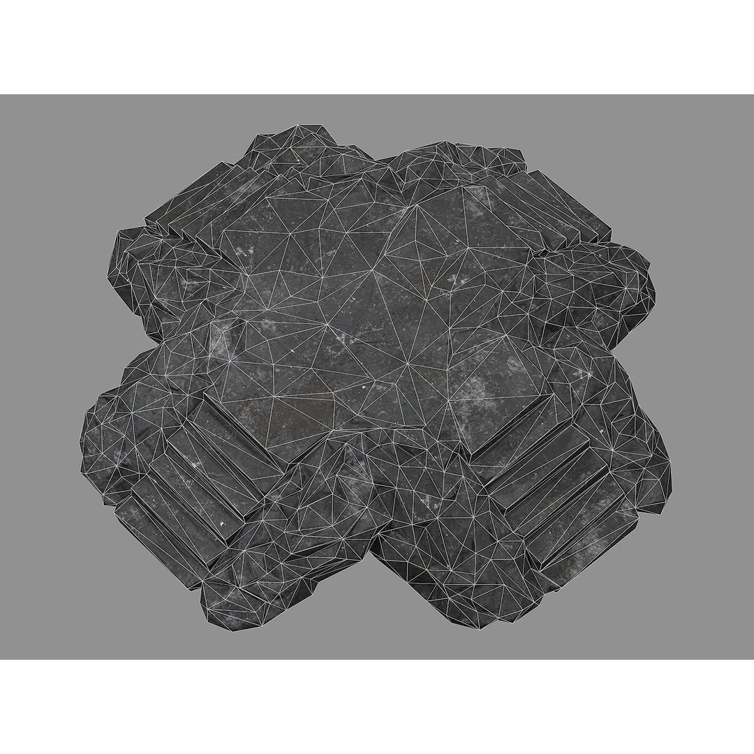 Staris Rock 08 3D Model – Low Poly PBR Asset, FBX & OBJ - View 3