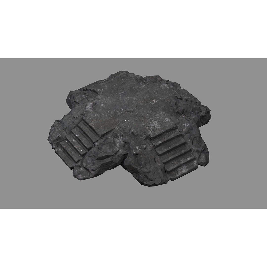 Staris Rock 08 3D Model – Low Poly PBR Asset, FBX & OBJ - View 4