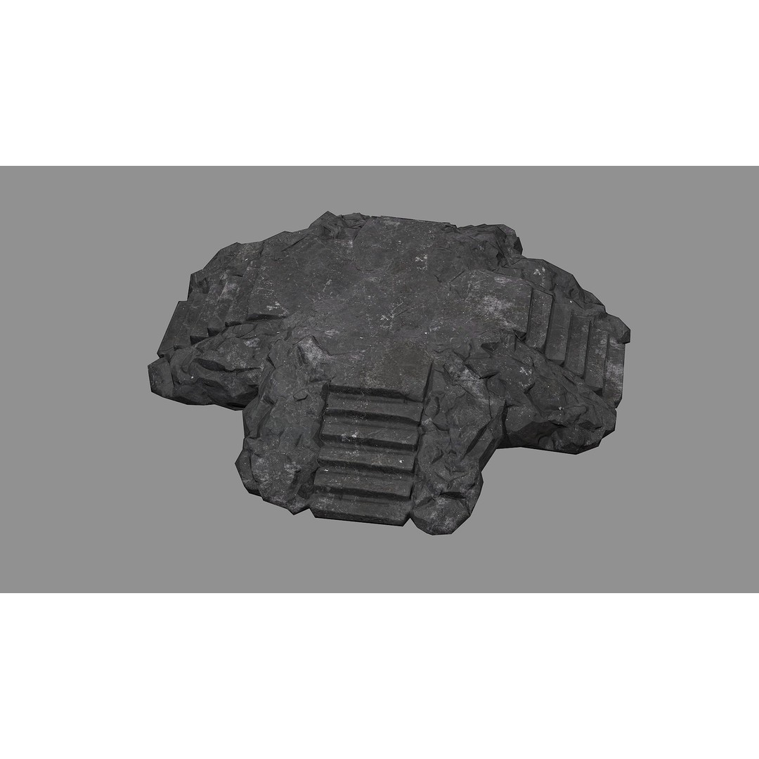 Staris Rock 08 3D Model – Low Poly PBR Asset, FBX & OBJ - View 5