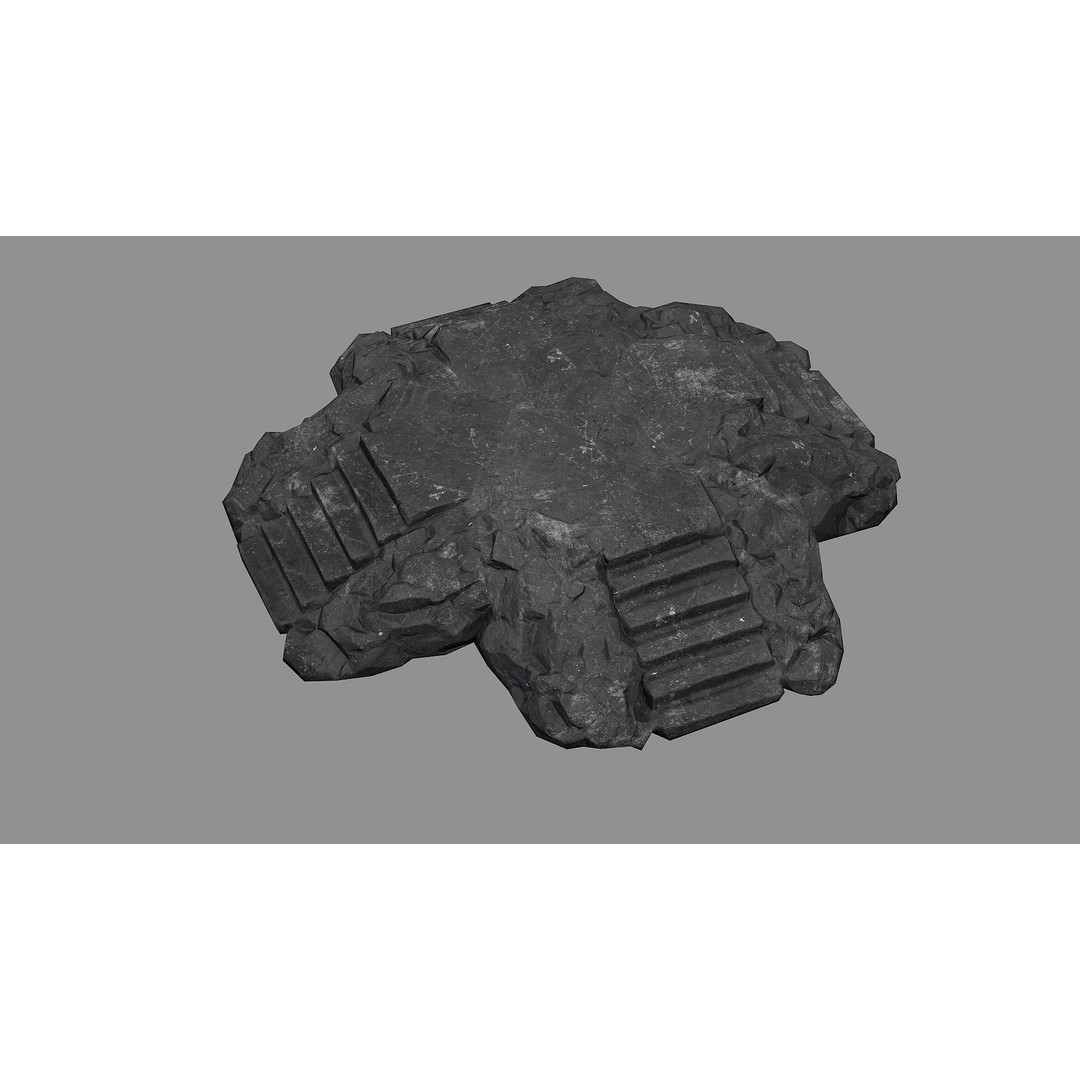 Staris Rock 08 3D Model – Low Poly PBR Asset, FBX & OBJ - View 6