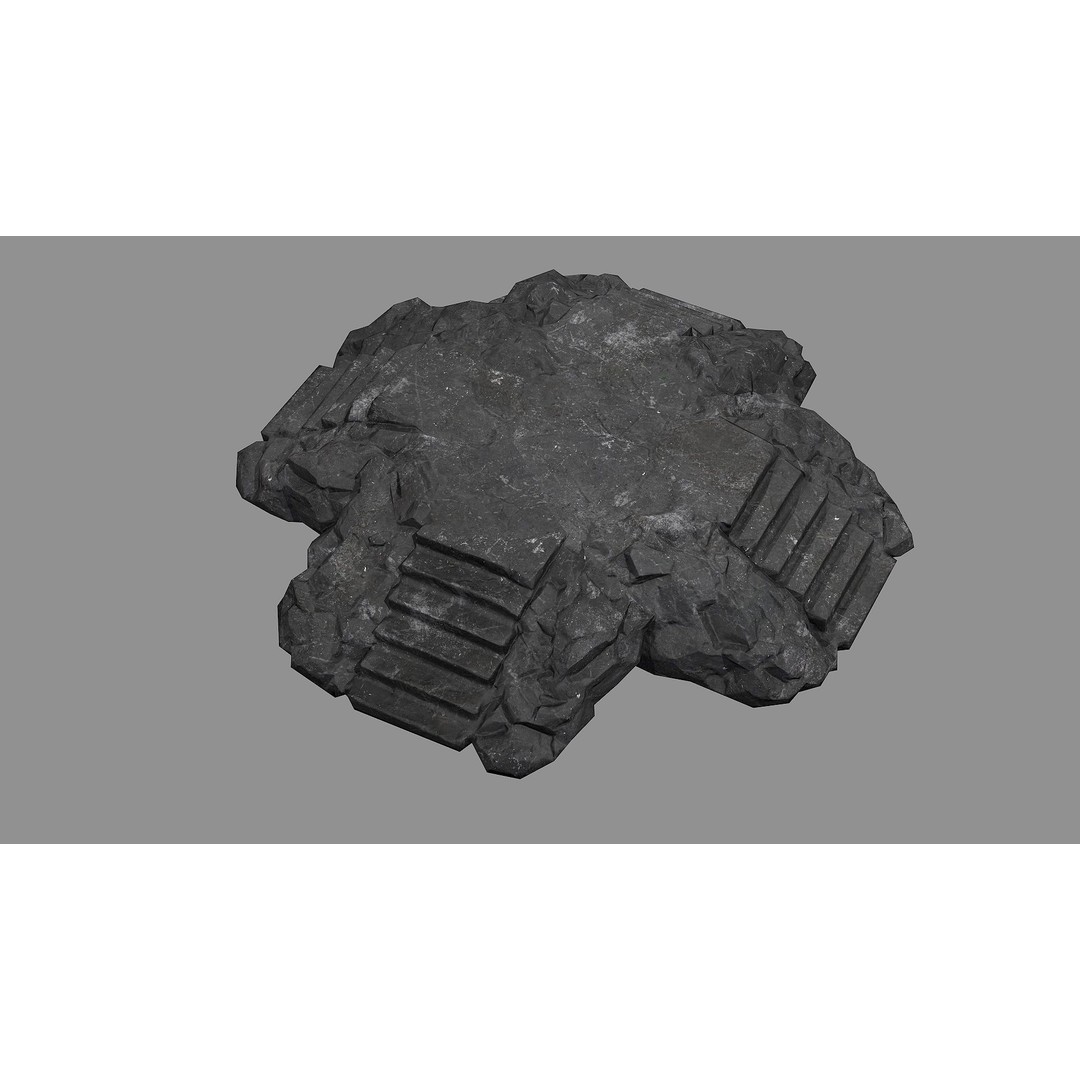 Staris Rock 08 3D Model – Low Poly PBR Asset, FBX & OBJ - View 7