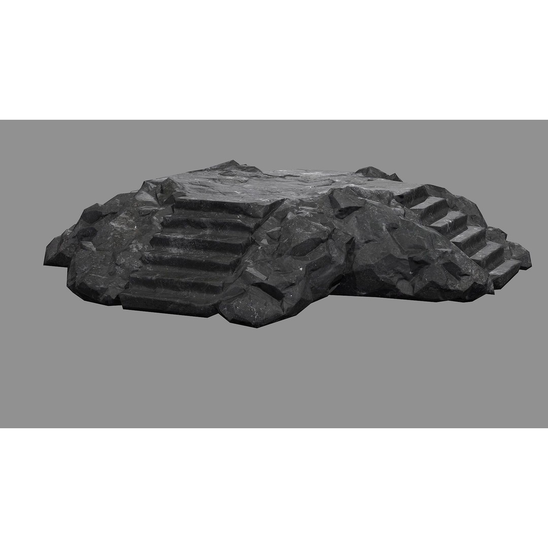 Staris Rock 08 3D Model – Low Poly PBR Asset, FBX & OBJ - View 9