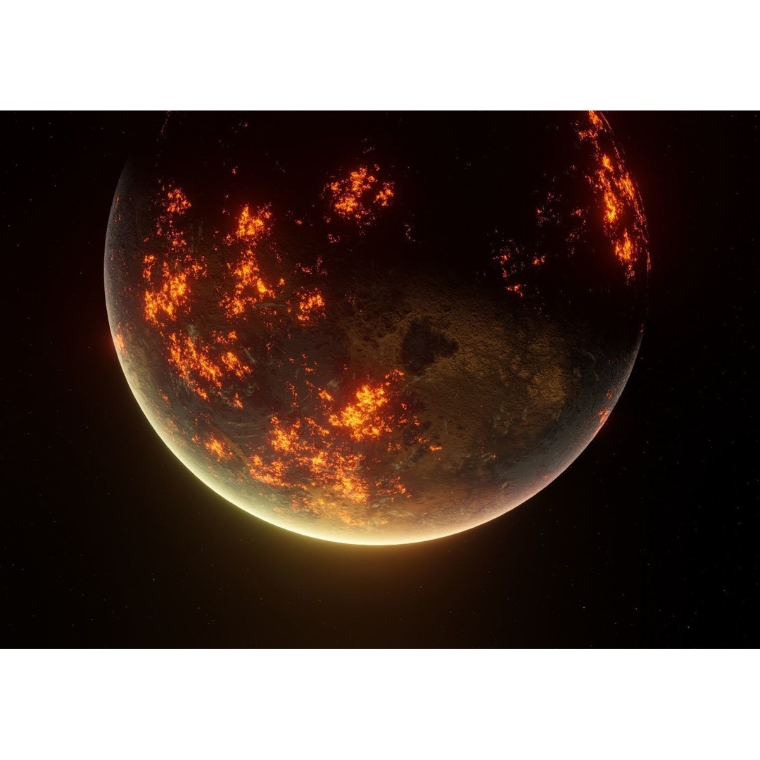 Alien Planet 3D Model – Low Poly Game Asset, FBX, PBR Textures - View 10