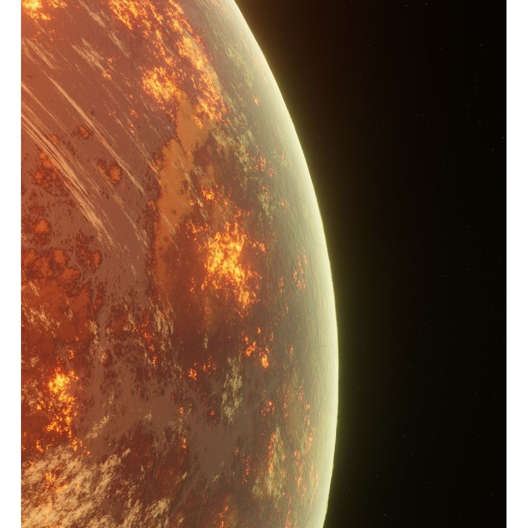 Alien Planet 3D Model – Low Poly Game Asset, FBX, PBR Textures - View 18