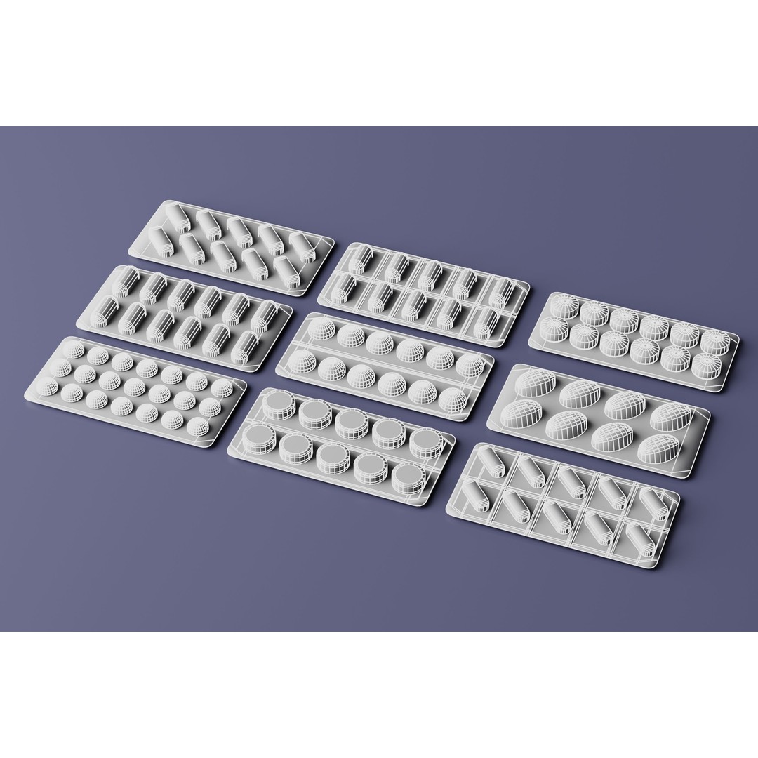 Medicine Tablets and Pills 3D Model – Low Poly Game Asset, FBX, OBJ