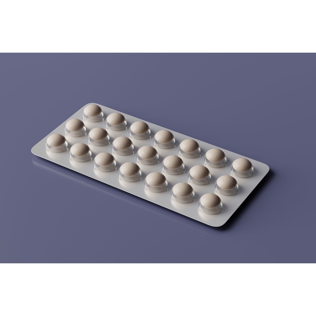 Medicine Tablets and Pills 3D Model – Low Poly Game Asset, FBX, OBJ - View 3