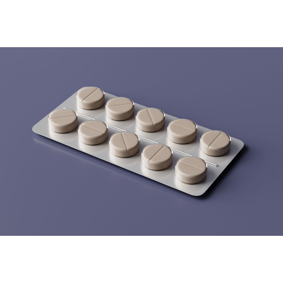Medicine Tablets and Pills 3D Model – Low Poly Game Asset, FBX, OBJ - View 4