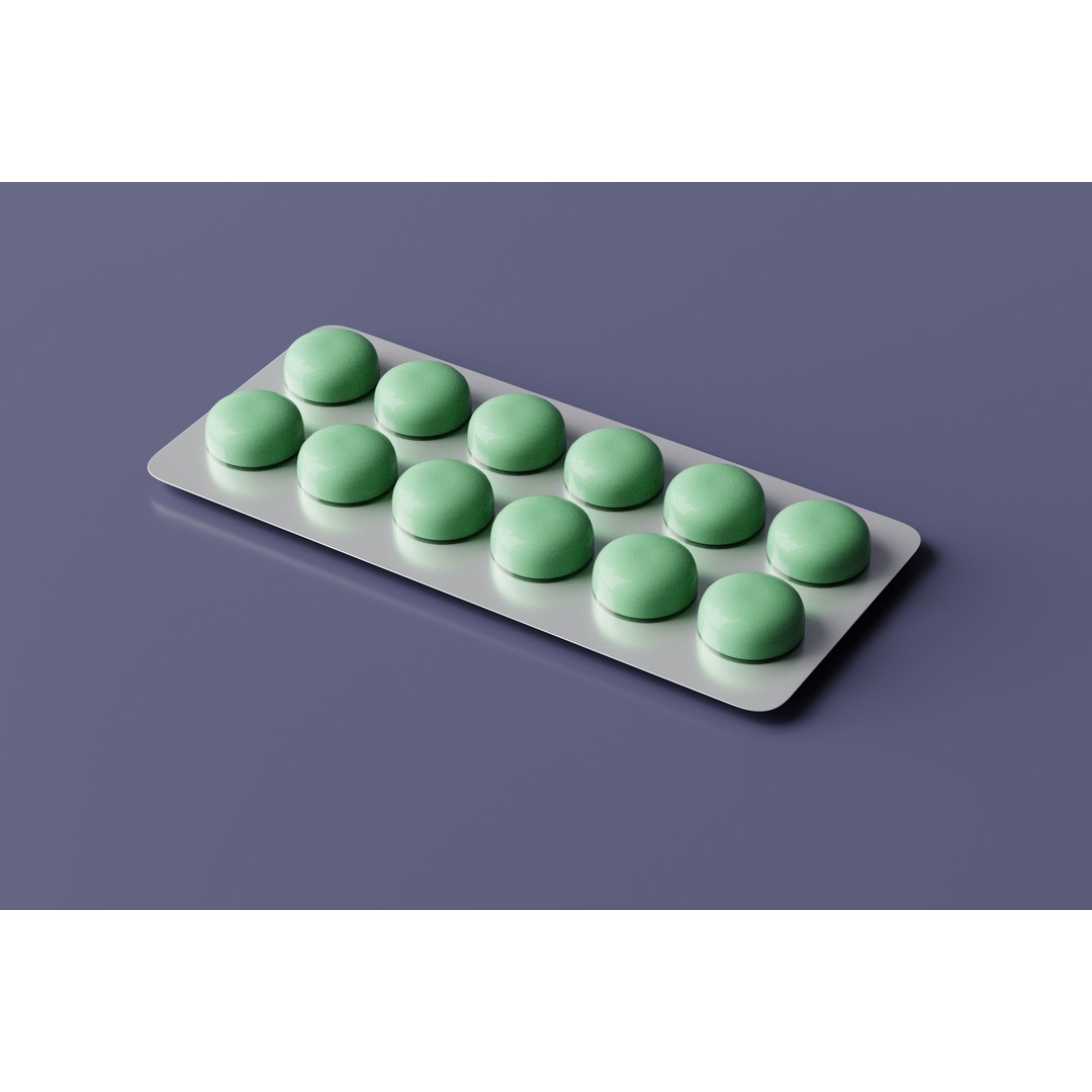 Medicine Tablets and Pills 3D Model – Low Poly Game Asset, FBX, OBJ - View 9
