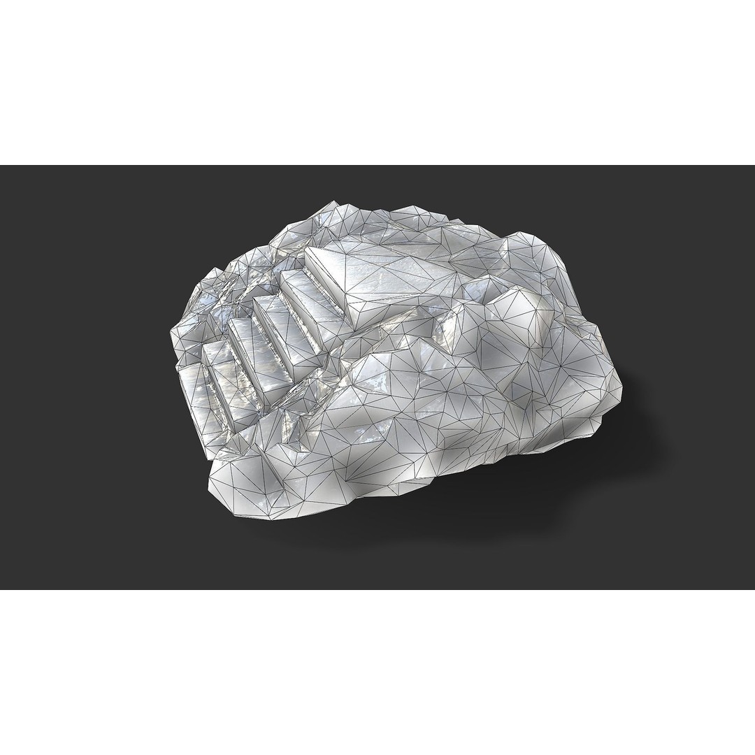 Stone Stairs 3D Model – Low Poly PBR Game Asset, FBX, OBJ - View 17