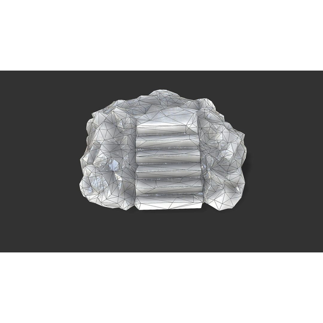 Stone Stairs 3D Model – Low Poly PBR Game Asset, FBX, OBJ - View 18