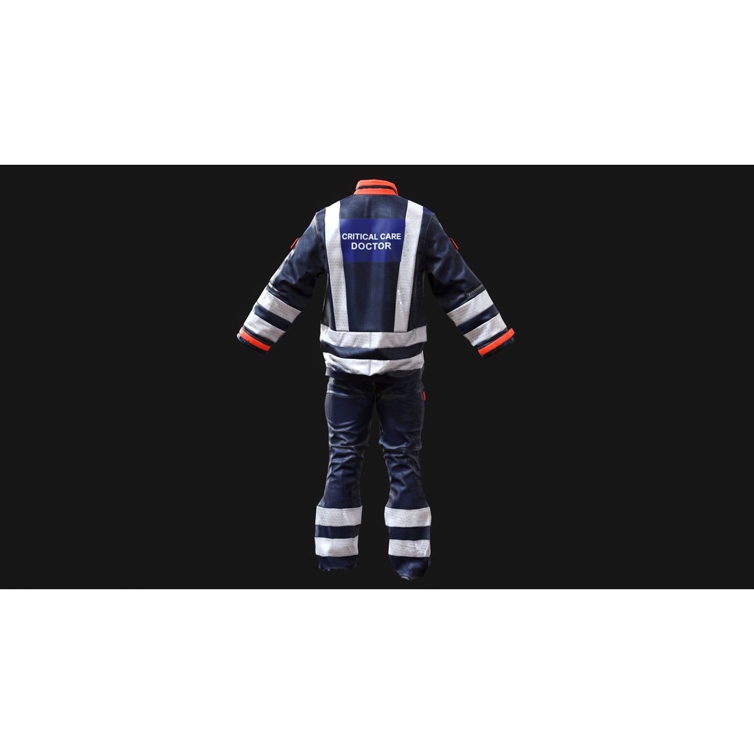 BEEP Doctors Cumbria 3D Model – Low Poly Emergency Responder Asset, FBX - View 11