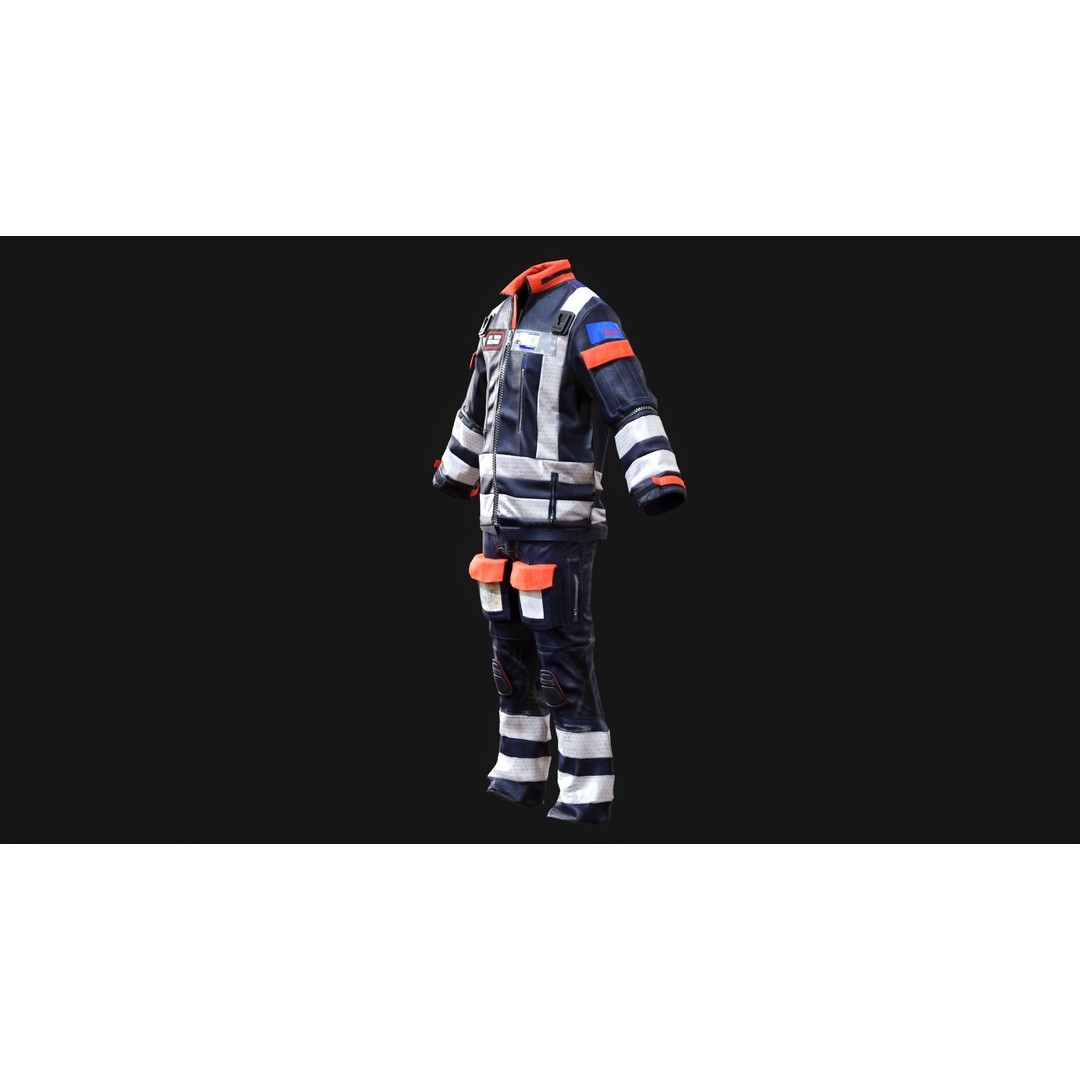 BEEP Doctors Cumbria 3D Model – Low Poly Emergency Responder Asset, FBX - View 13