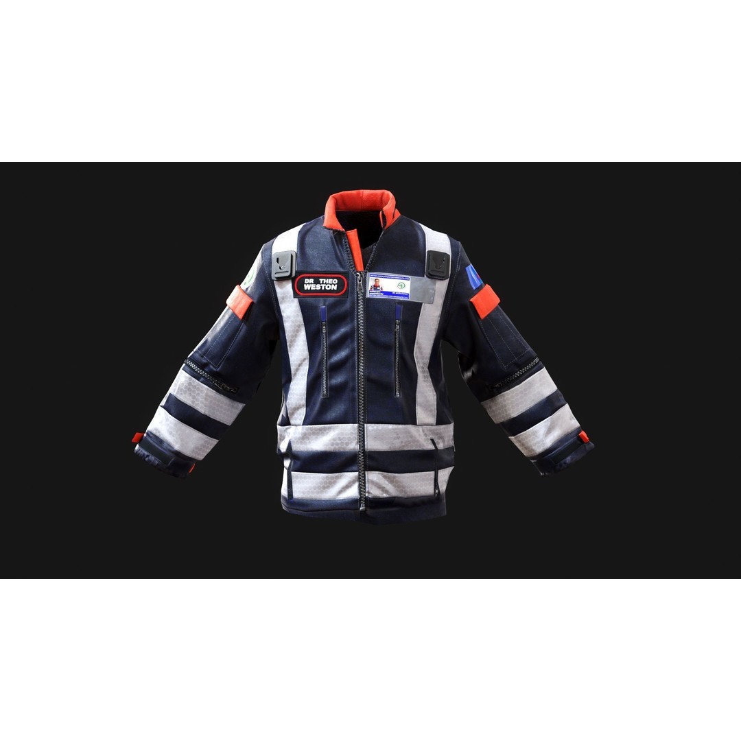 BEEP Doctors Cumbria 3D Model – Low Poly Emergency Responder Asset, FBX - View 14
