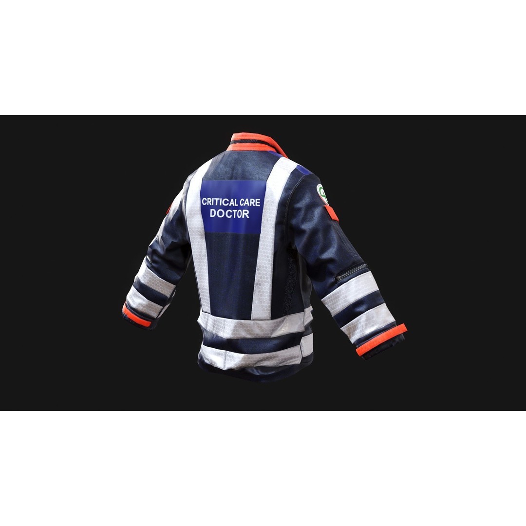 BEEP Doctors Cumbria 3D Model – Low Poly Emergency Responder Asset, FBX - View 17