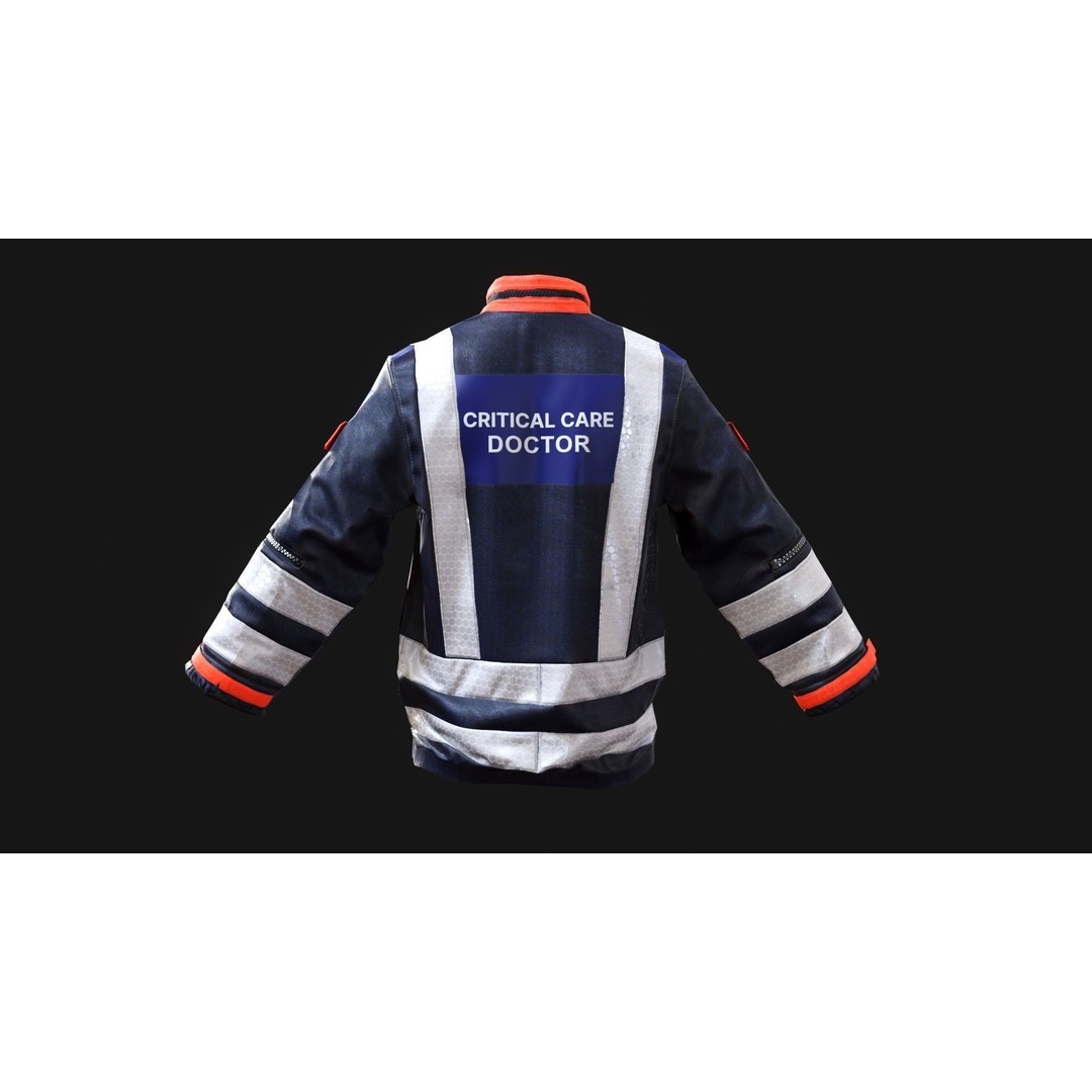 BEEP Doctors Cumbria 3D Model – Low Poly Emergency Responder Asset, FBX - View 18