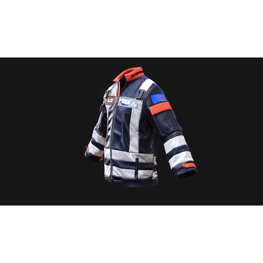 BEEP Doctors Cumbria 3D Model – Low Poly Emergency Responder Asset, FBX - View 20