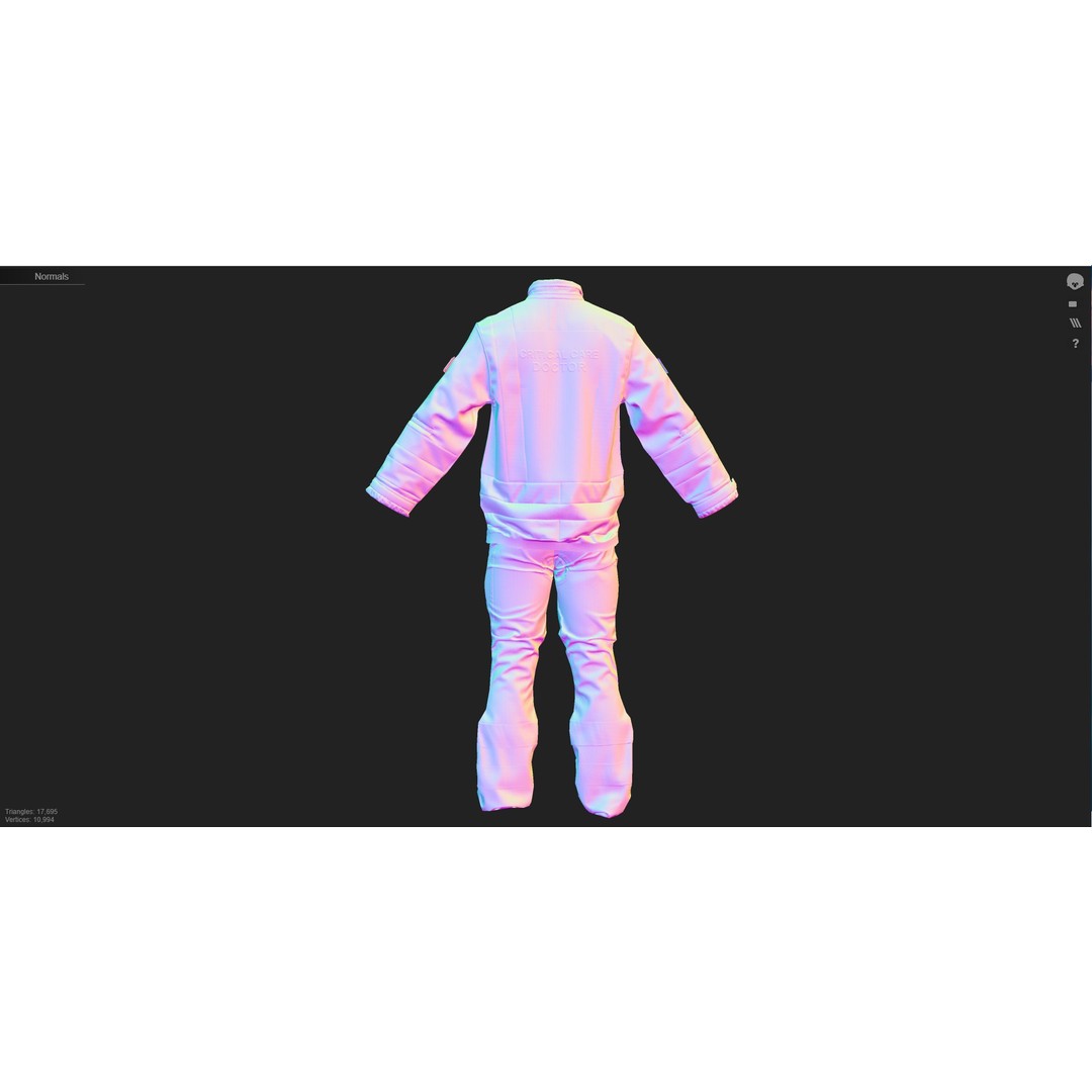 BEEP Doctors Cumbria 3D Model – Low Poly Emergency Responder Asset, FBX - View 5