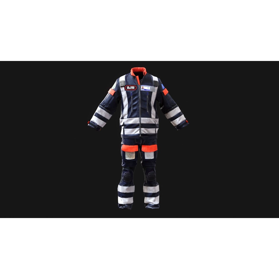 BEEP Doctors Cumbria 3D Model – Low Poly Emergency Responder Asset, FBX - View 7