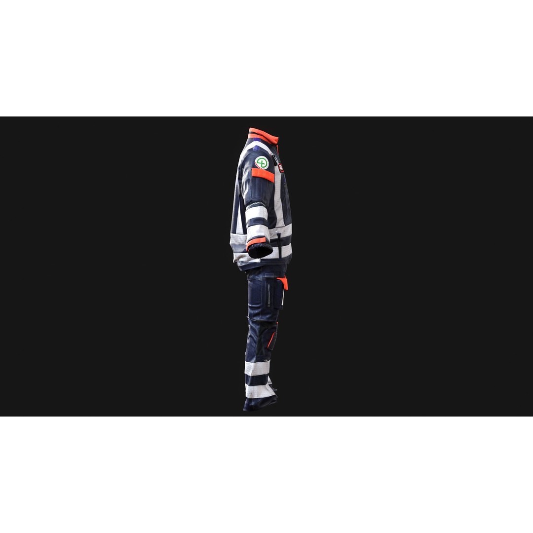 BEEP Doctors Cumbria 3D Model – Low Poly Emergency Responder Asset, FBX - View 9