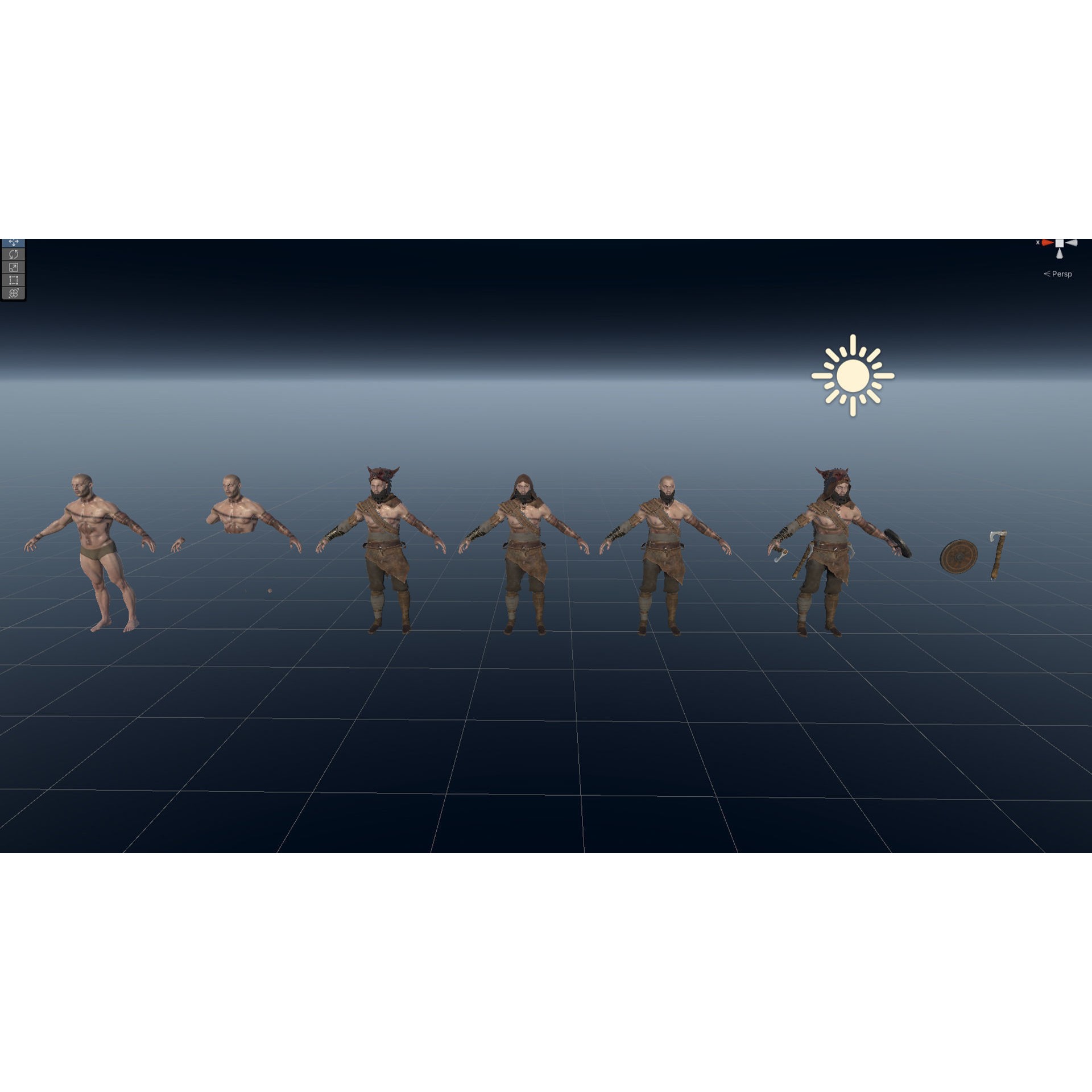 Viking Modular - Low-Poly Game-Ready 3D Model - View 35