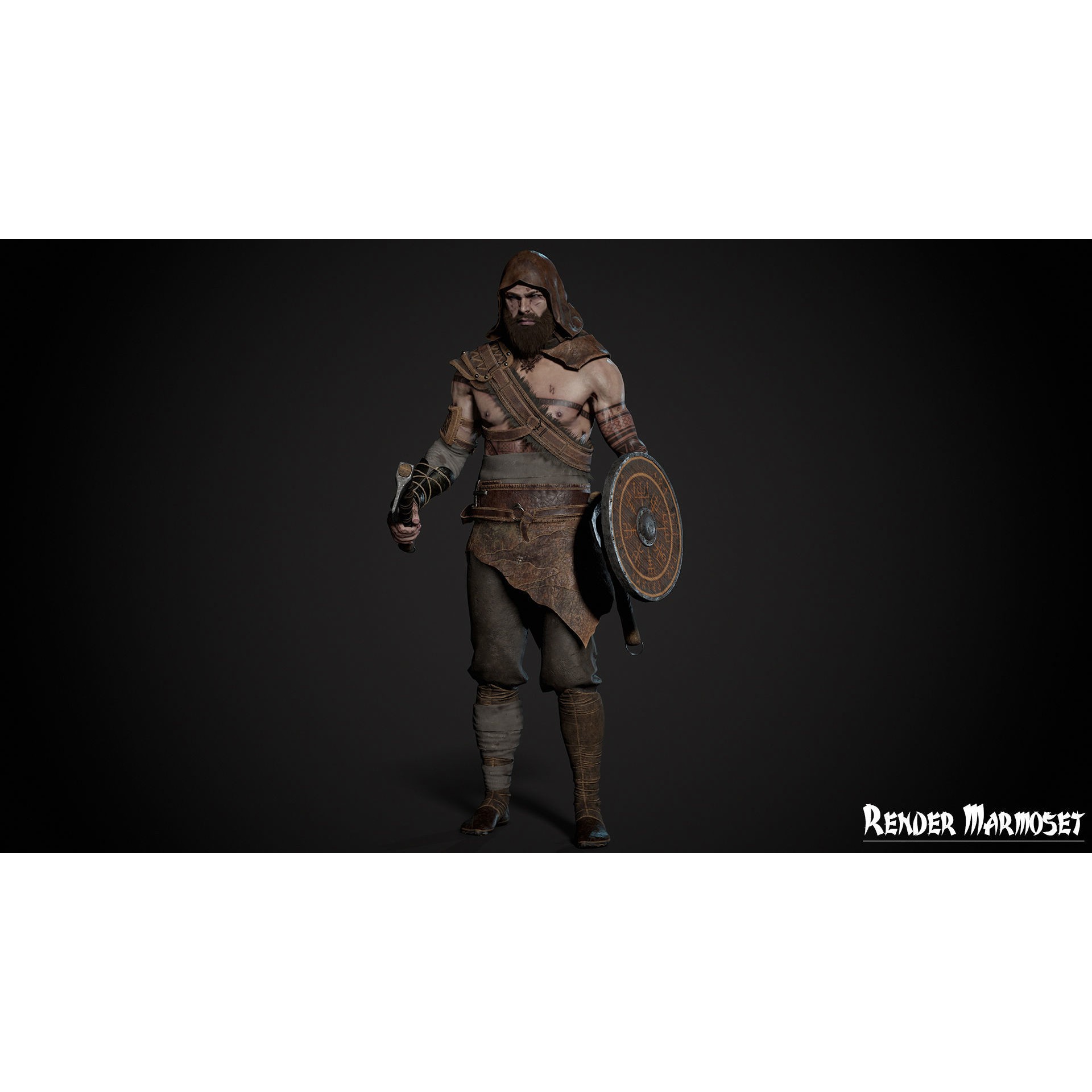 Viking Modular - Low-Poly Game-Ready 3D Model - View 4
