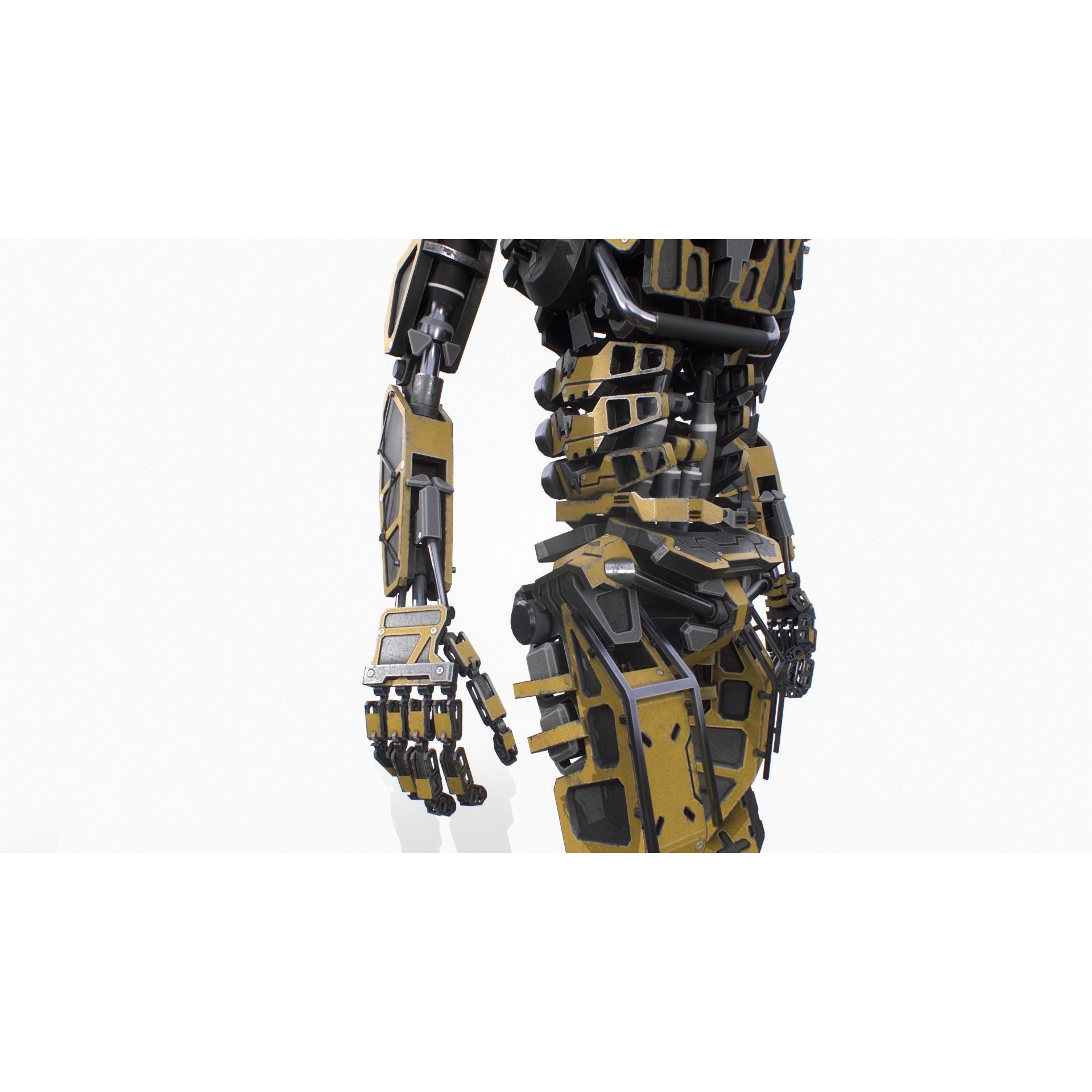 Industrial Robot - Low-Poly Game-Ready 3D Model - View 10
