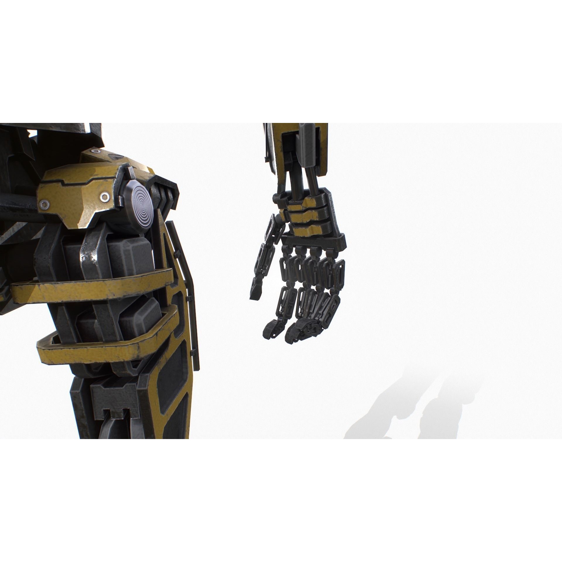 Industrial Robot - Low-Poly Game-Ready 3D Model - View 11