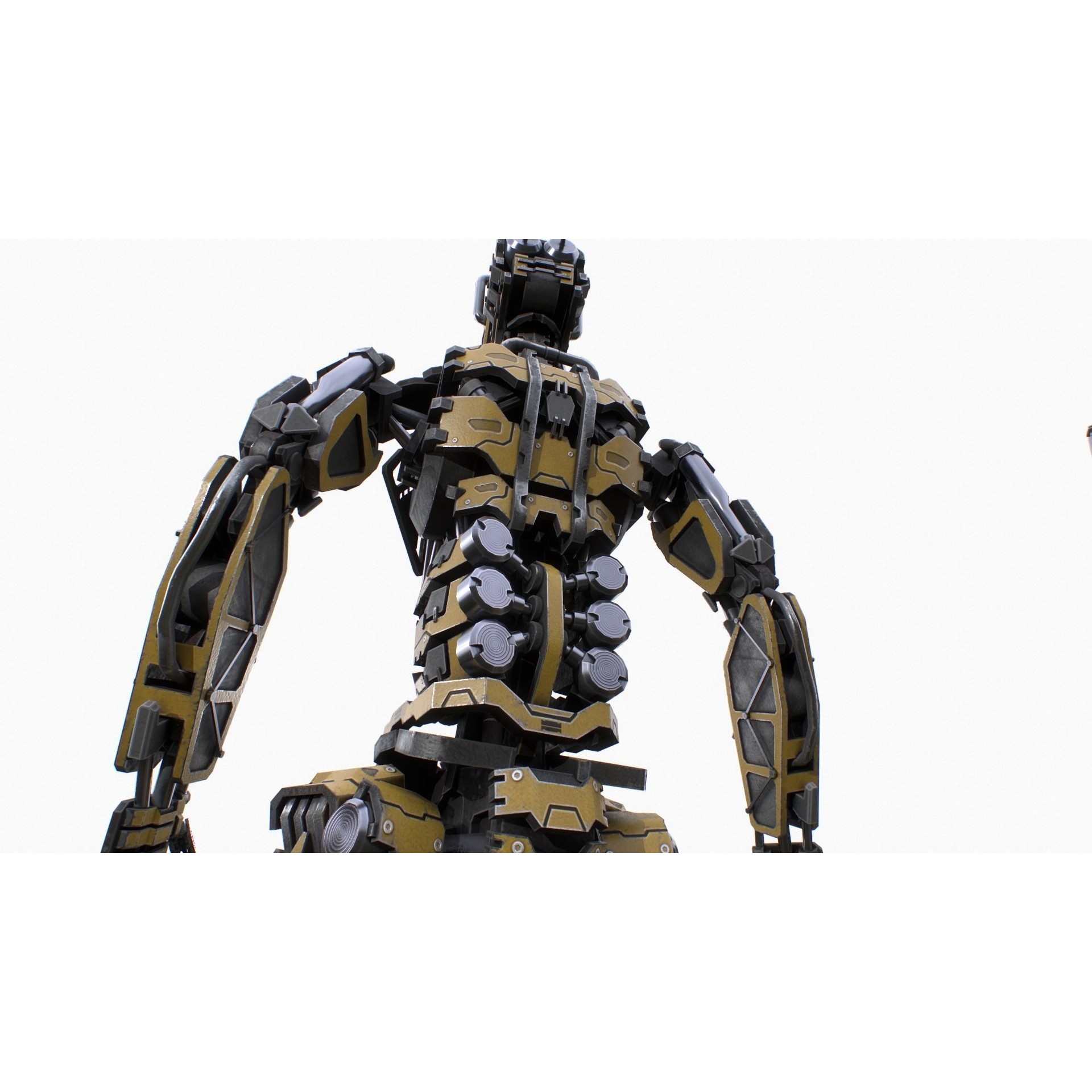 Industrial Robot - Low-Poly Game-Ready 3D Model - View 12
