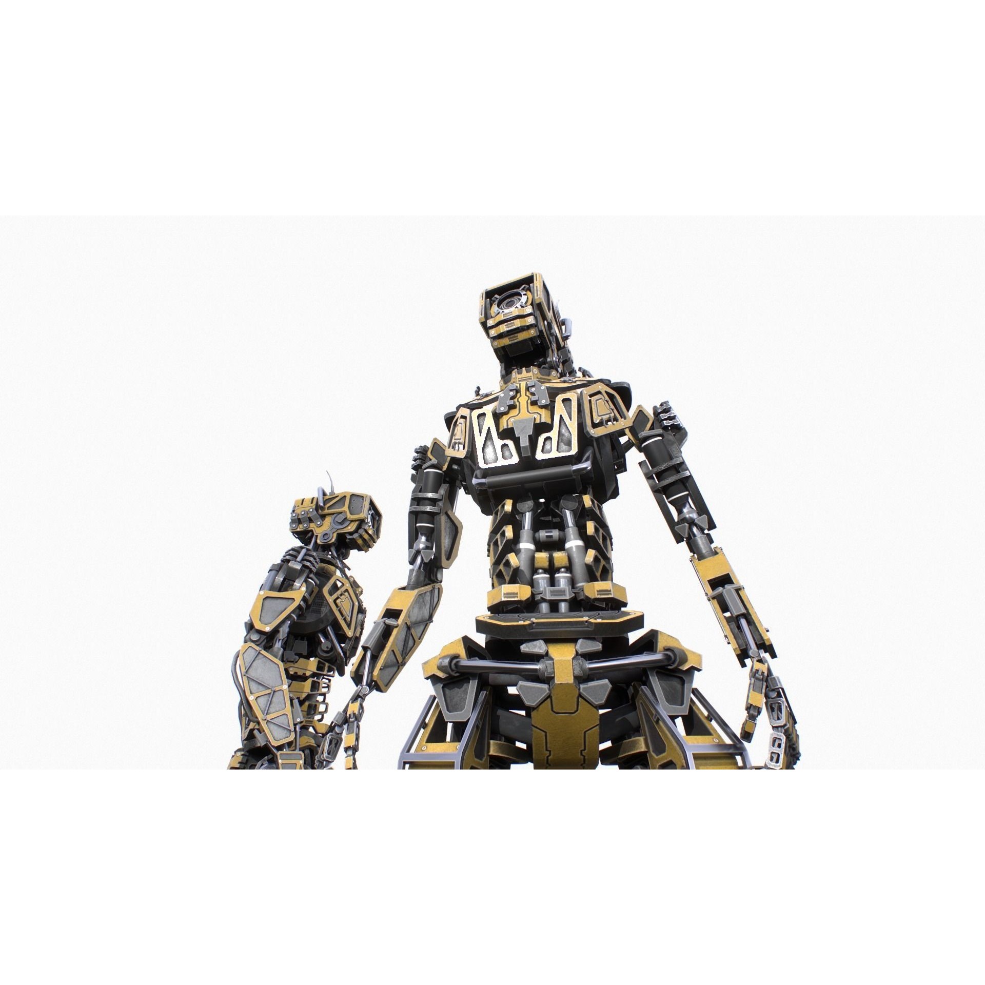 Industrial Robot - Low-Poly Game-Ready 3D Model - View 13