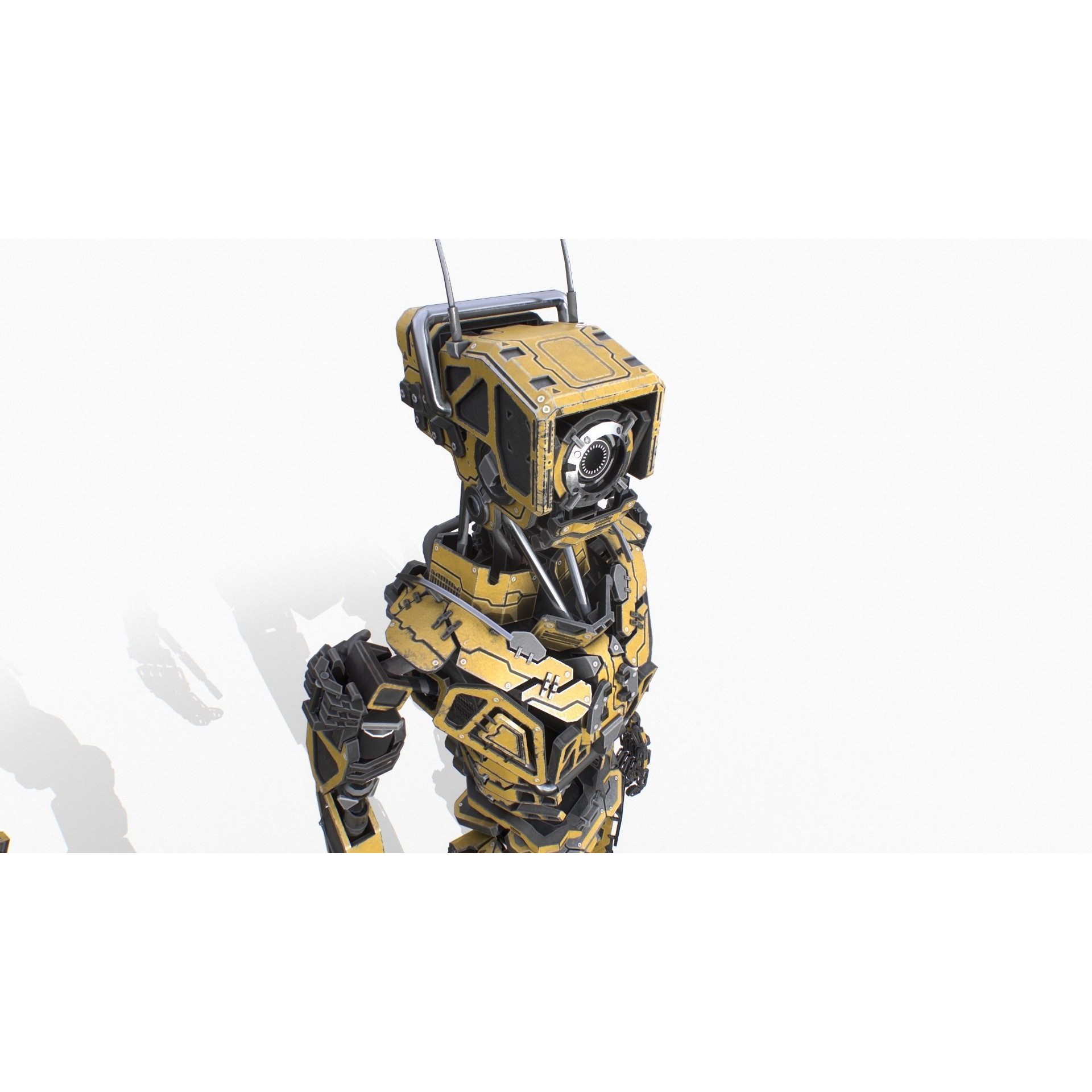 Industrial Robot - Low-Poly Game-Ready 3D Model - View 14