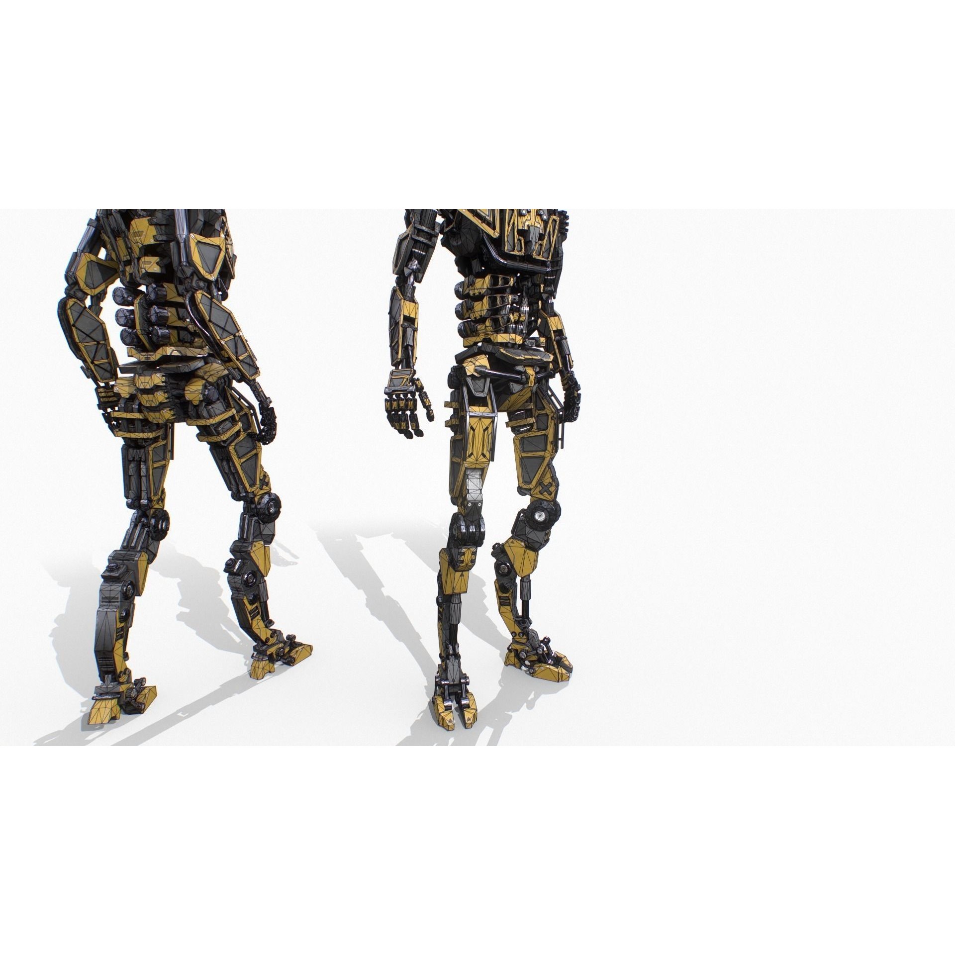 Industrial Robot - Low-Poly Game-Ready 3D Model - View 18