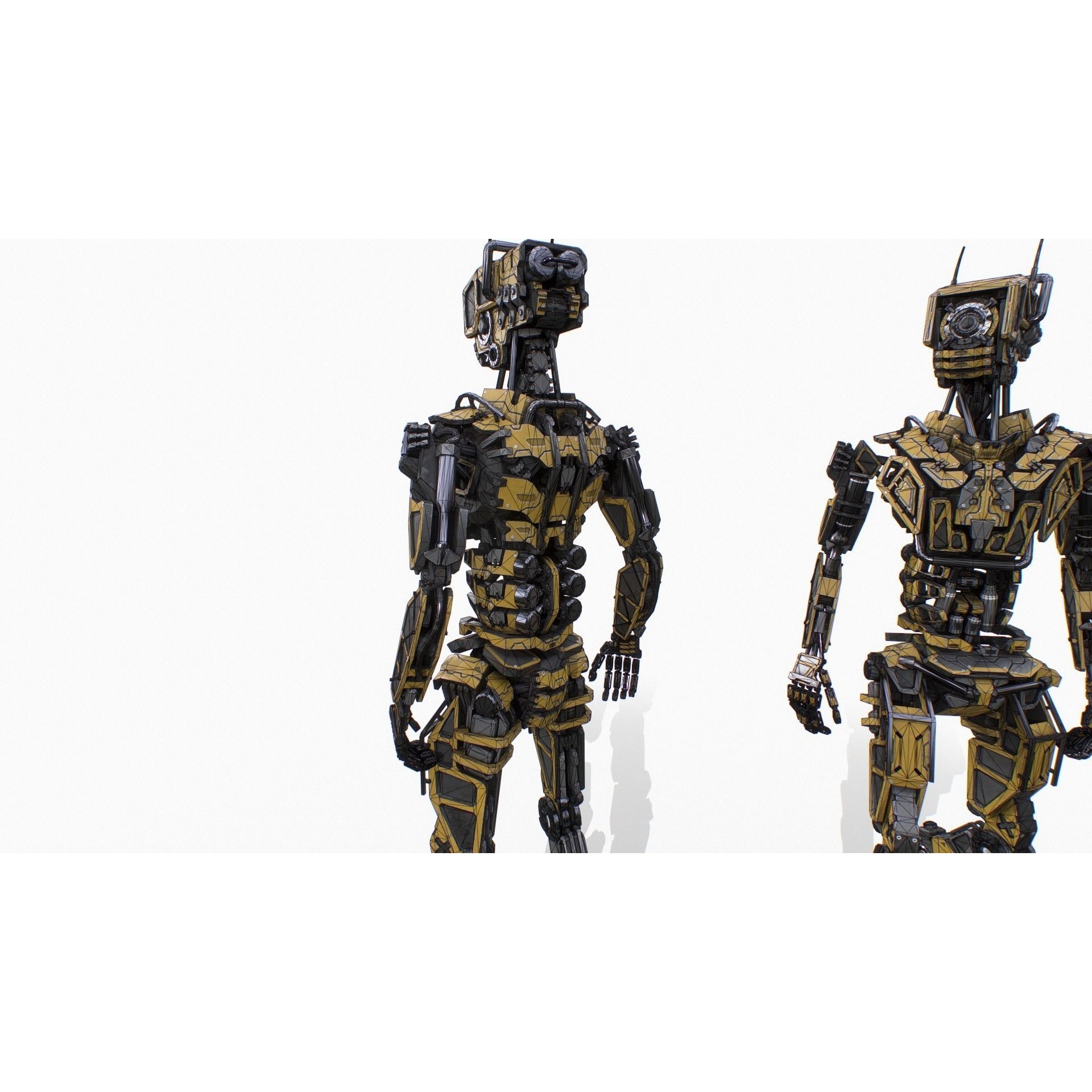 Industrial Robot - Low-Poly Game-Ready 3D Model - View 19