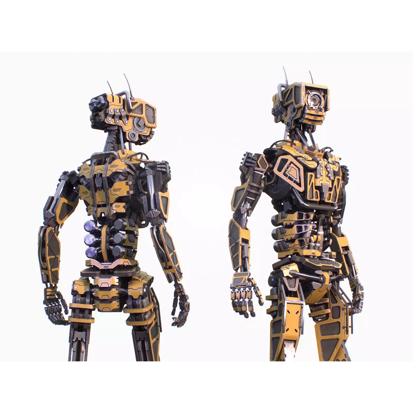 Industrial Robot - Low-Poly Game-Ready 3D Model - View 2
