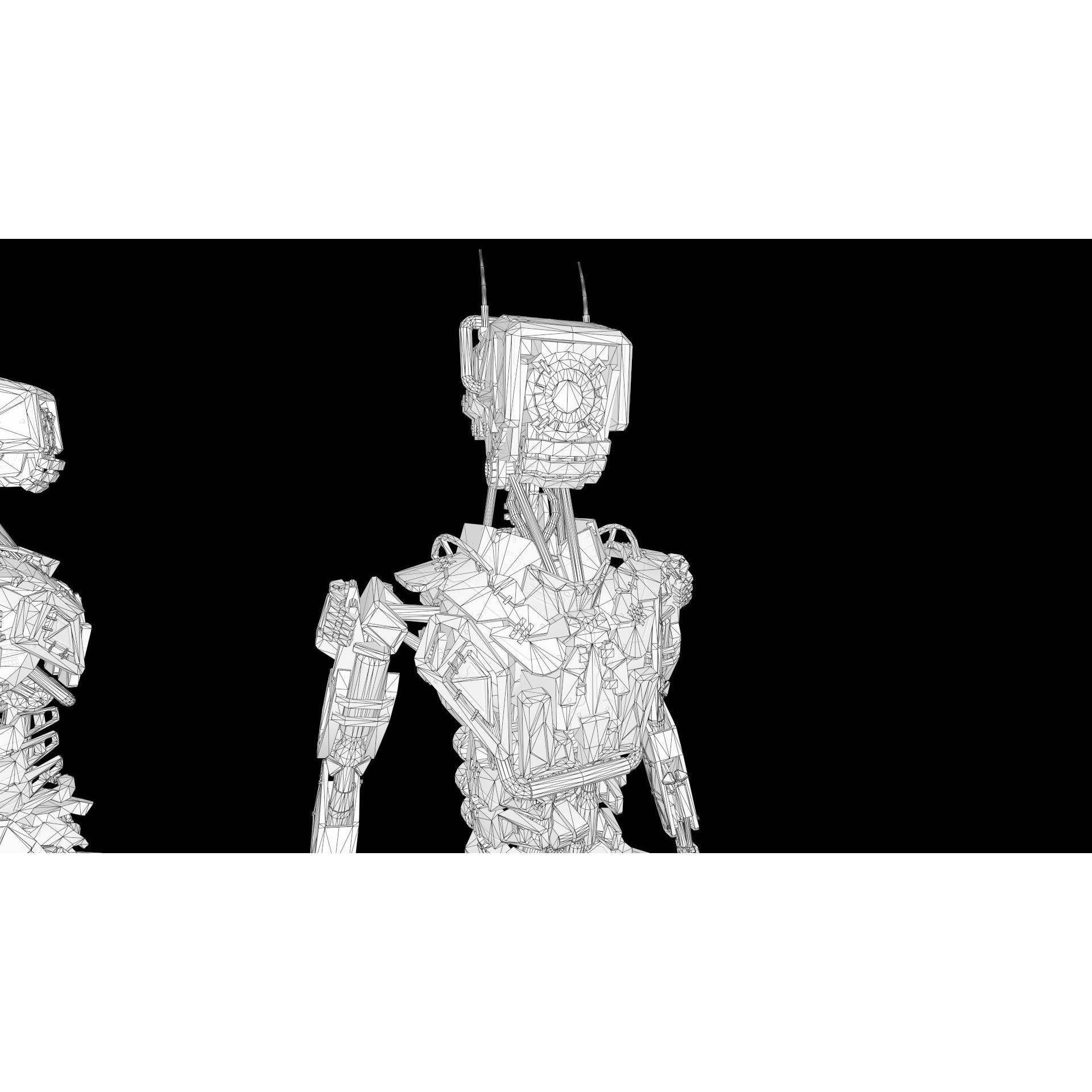 Industrial Robot - Low-Poly Game-Ready 3D Model - View 22