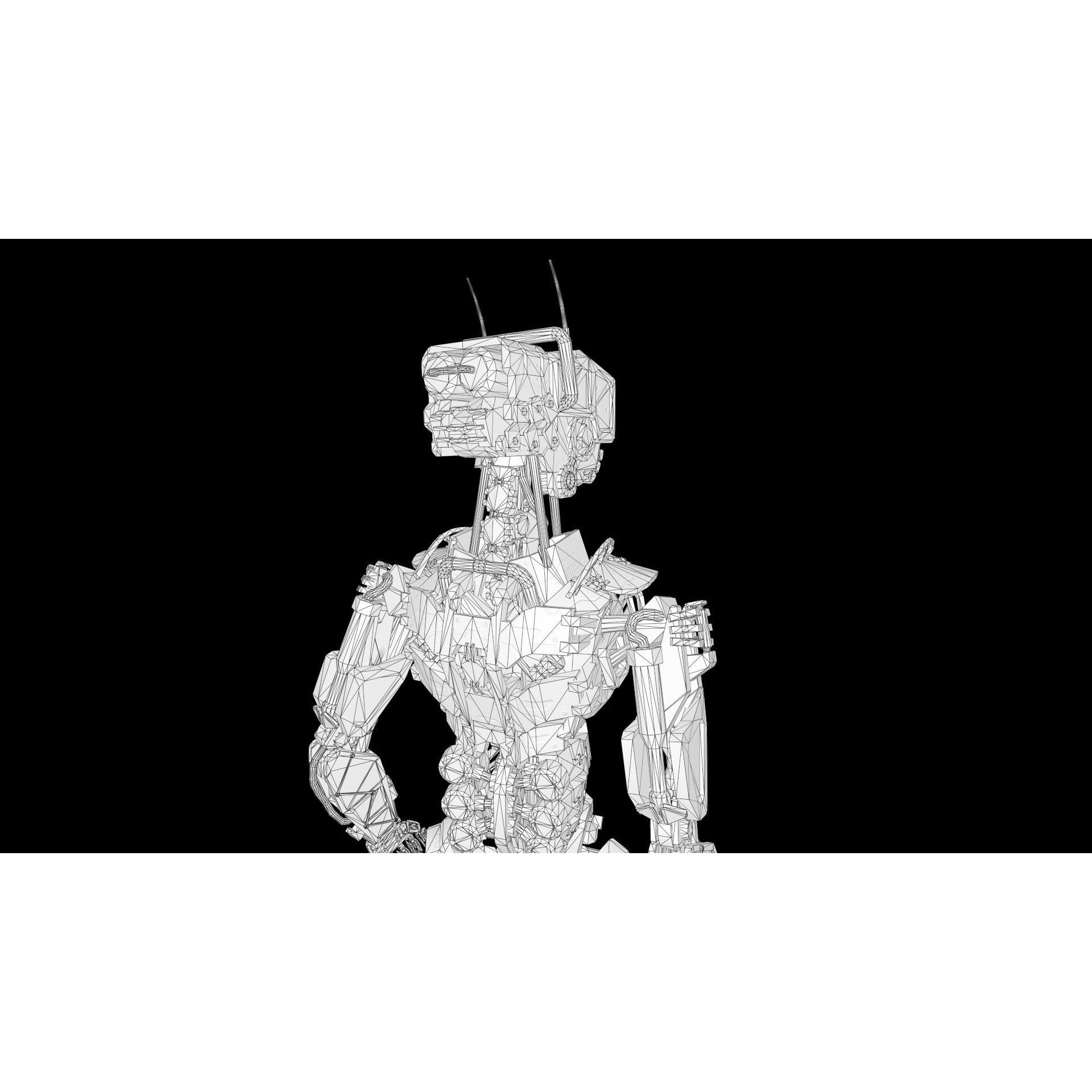 Industrial Robot - Low-Poly Game-Ready 3D Model - View 23