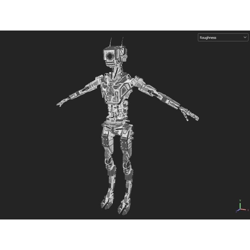 Industrial Robot - Low-Poly Game-Ready 3D Model - View 26