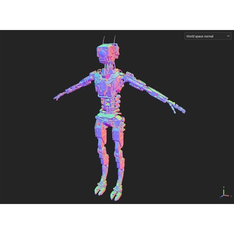 Industrial Robot - Low-Poly Game-Ready 3D Model - View 28