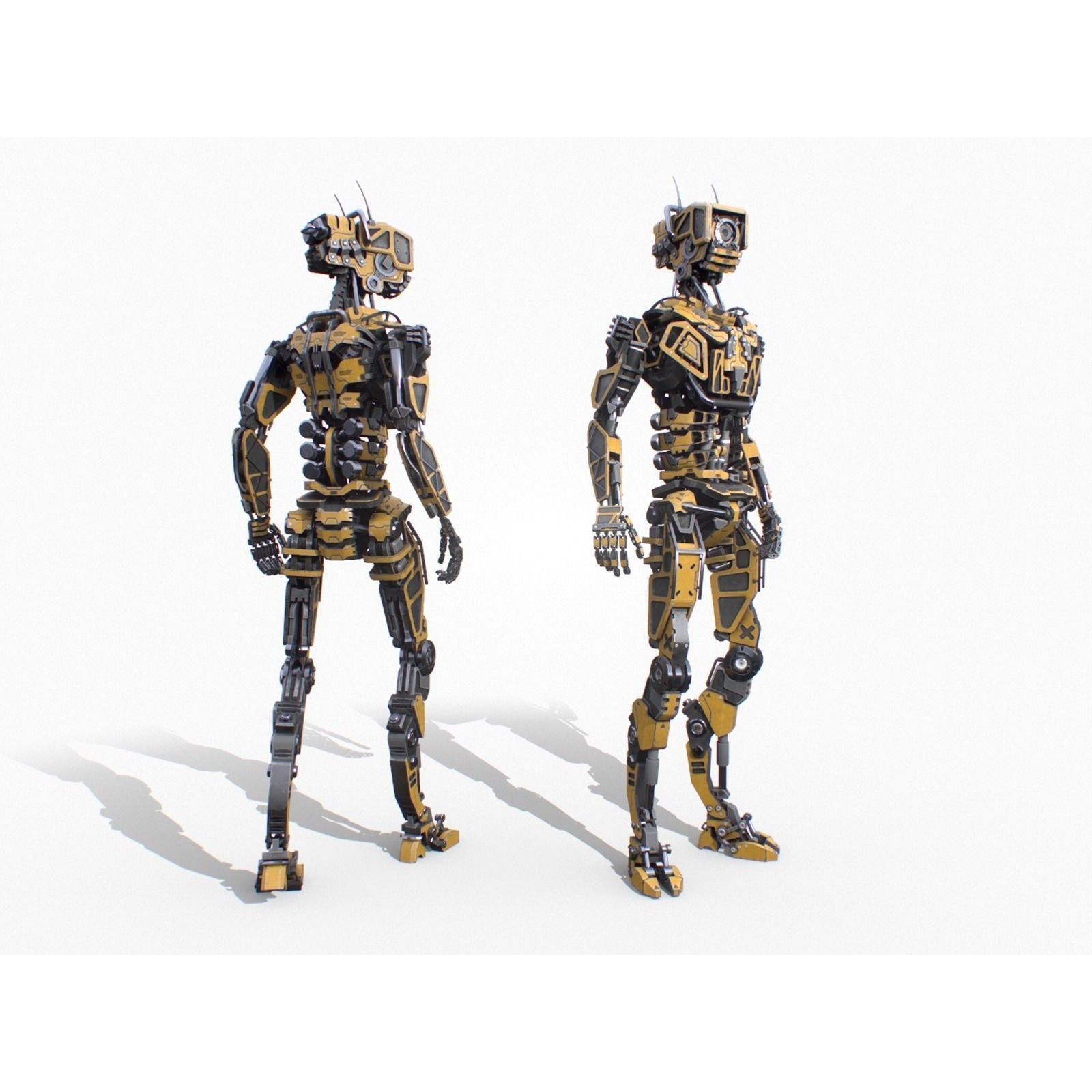 Industrial Robot - Low-Poly Game-Ready 3D Model - View 3