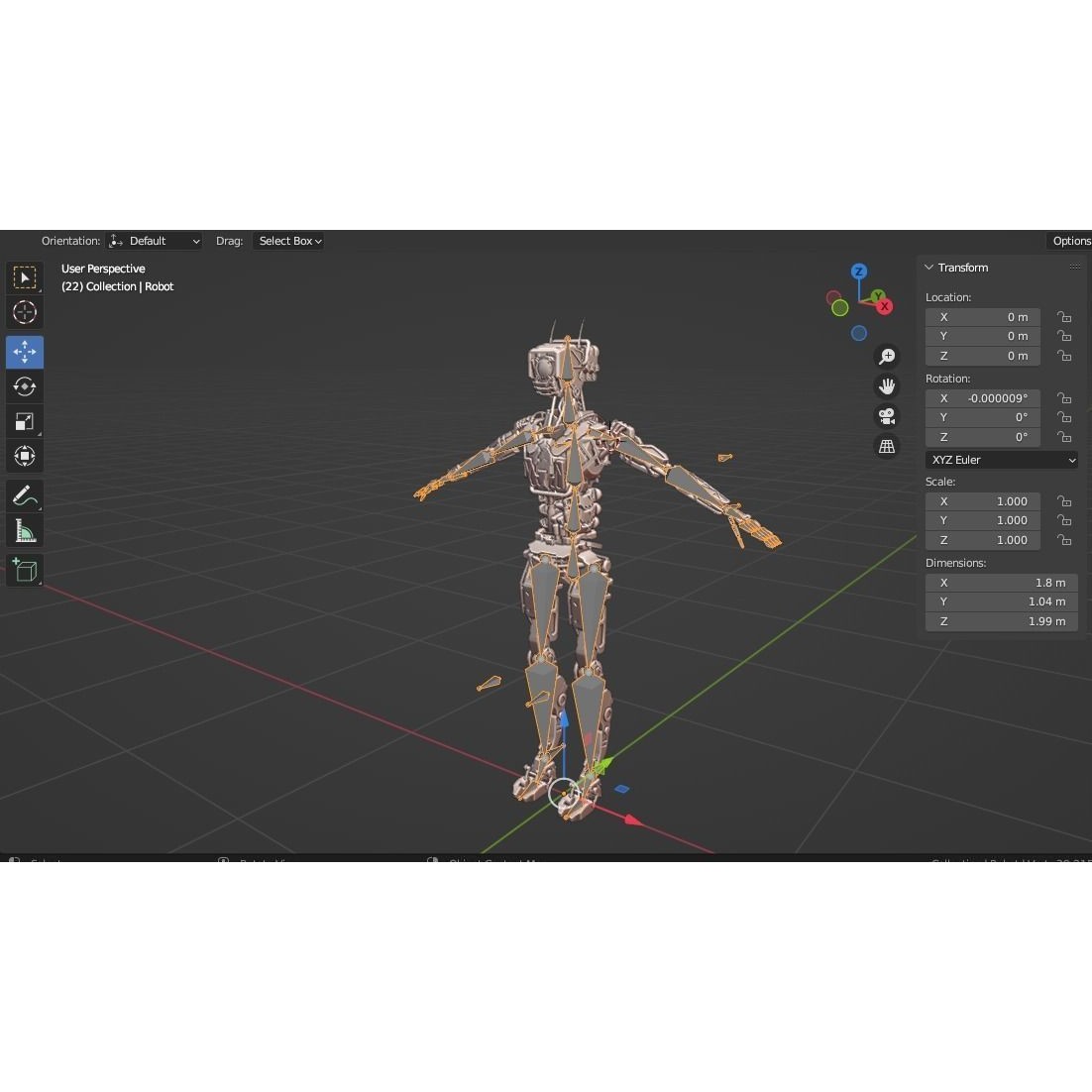 Industrial Robot - Low-Poly Game-Ready 3D Model - View 30
