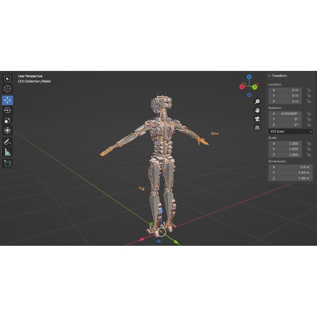Industrial Robot - Low-Poly Game-Ready 3D Model - View 31