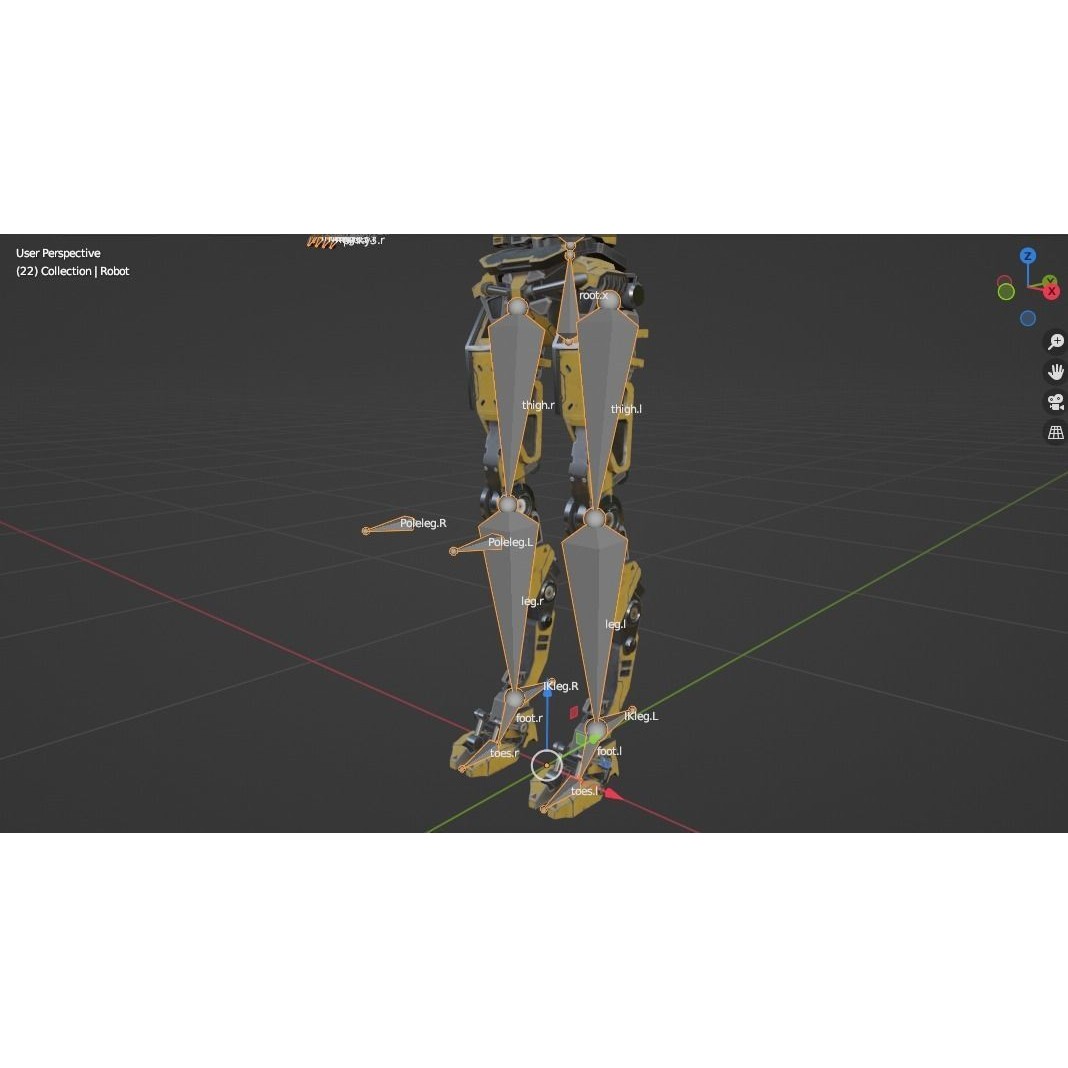 Industrial Robot - Low-Poly Game-Ready 3D Model - View 33