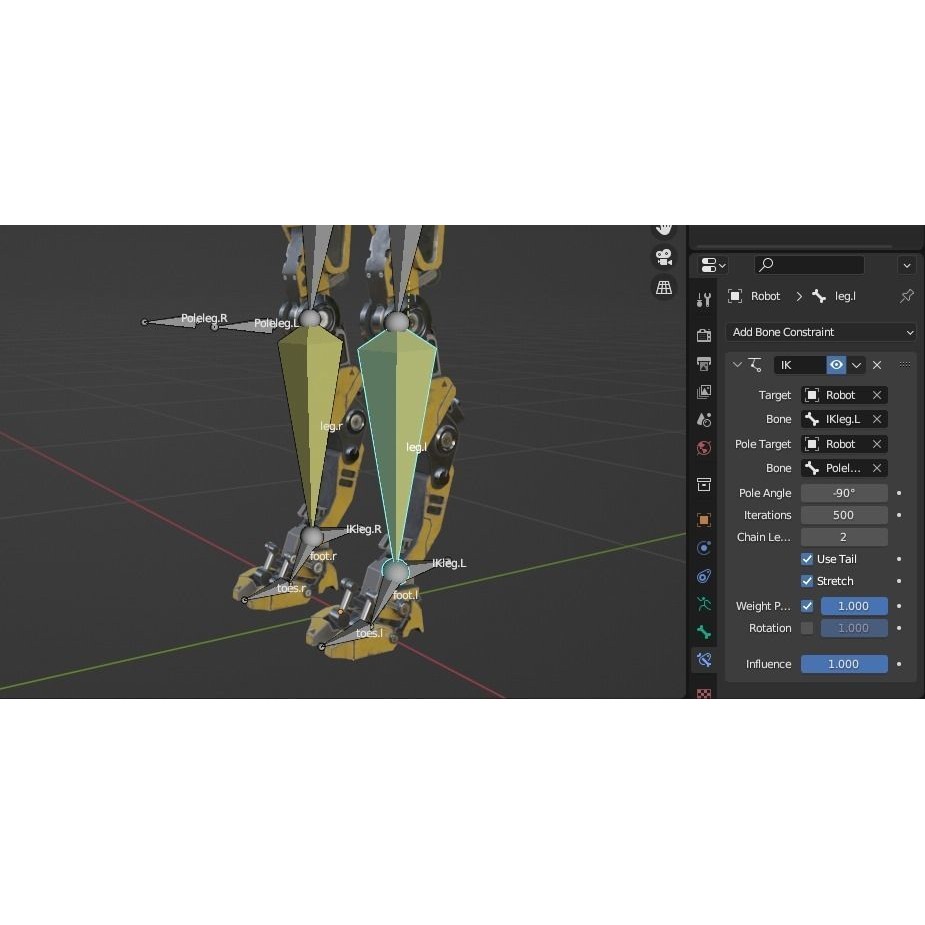 Industrial Robot - Low-Poly Game-Ready 3D Model - View 34