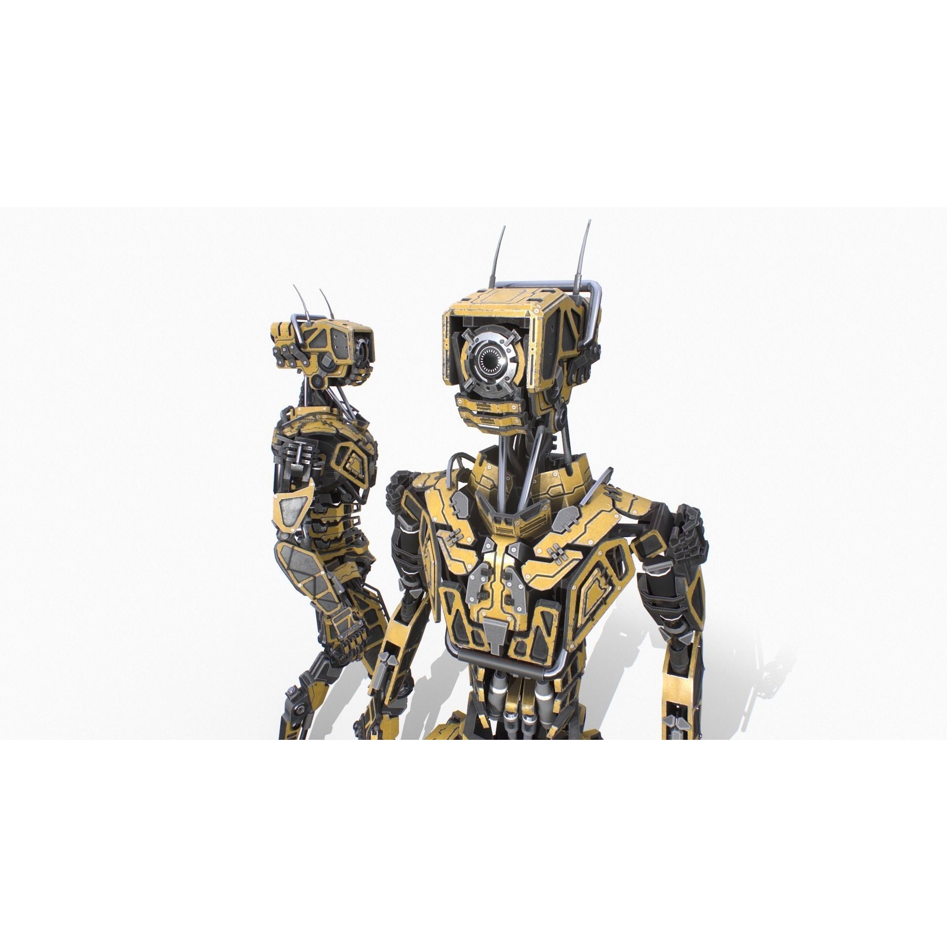 Industrial Robot - Low-Poly Game-Ready 3D Model - View 4