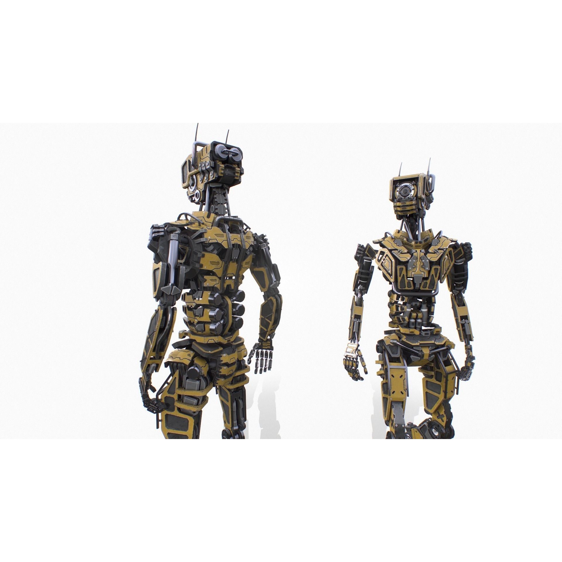 Industrial Robot - Low-Poly Game-Ready 3D Model - View 6