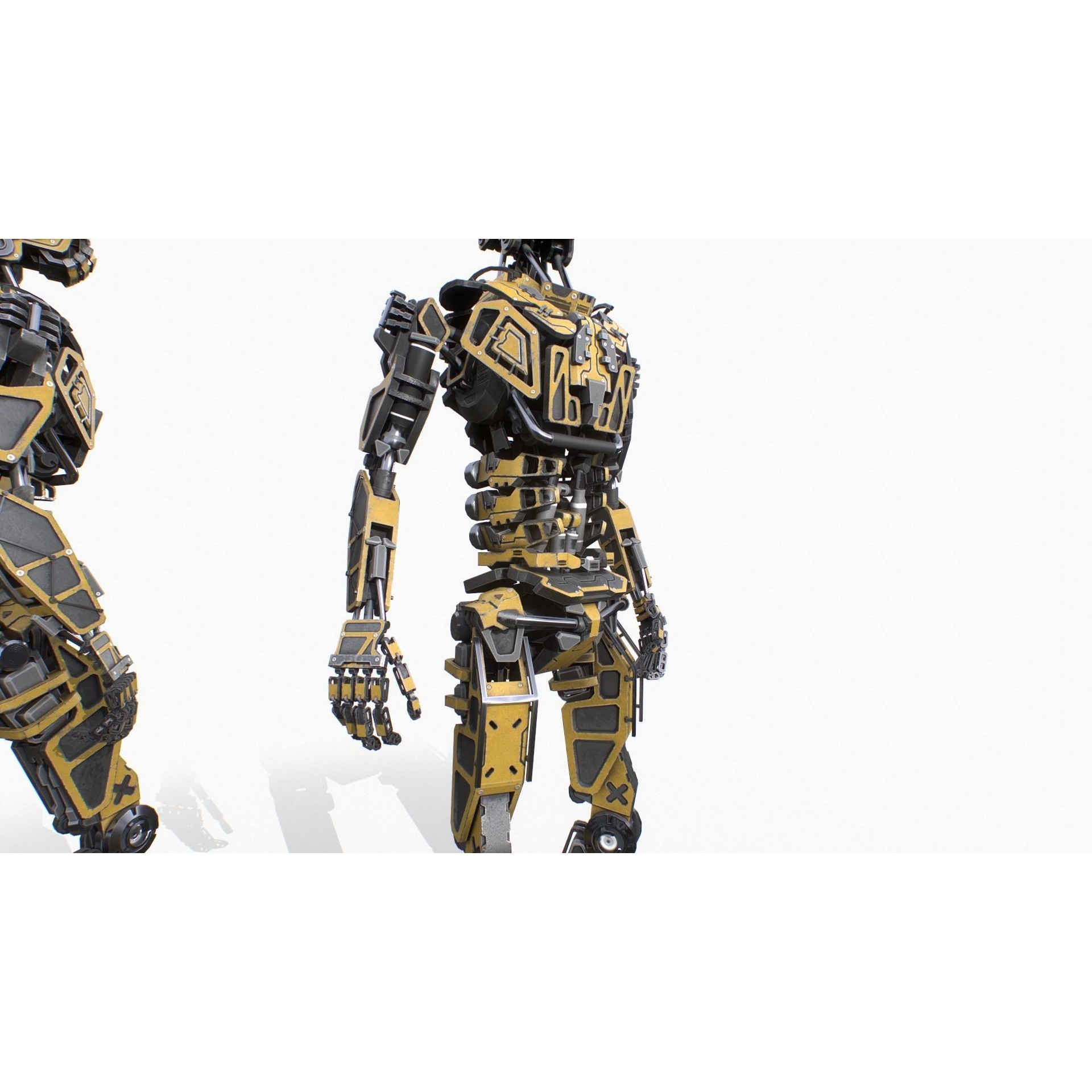 Industrial Robot - Low-Poly Game-Ready 3D Model - View 8